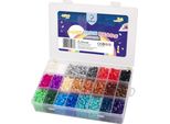 La Manuli Perline Ferrate Assortite 4500 Pezzi 5 Mm 24 Colori Set Di Ricarica Perline A Innesto Compatibile Con Ogni Marca Di Perline, Scatola Organizer (Colori Scuri)