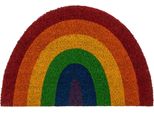 Zerbino, Pride, Semicircolare, Circa 60X40 Cm, Con Cartoncino Di Intestazione Per Appenderlo