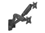 Supporto A Parete Per Due Monitor, 17-32'', 9 Kg Max, Molla Meccanica, MC-988