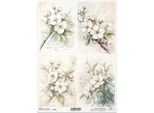 Itd Carta Di Riso Decoupage Tecnica Artigianale Tovaglioli Di Carta-R2587 Fiori Di Melo