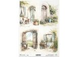 Itd Carta Di Riso Decoupage Tecnica Artigianale Tovagliolo Di Carta-R2578 Paesaggio Idilliaco