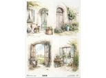 Carta Di Riso Per Decoupage Carta Artigianale Per Decoupage A3 ITD-1417L Viste Panoramiche