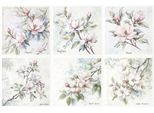 Set Di Carta Di Riso Per Artigianato - Itd - RSM176 Fiori, Magnolia, Fiori Di Melo