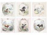 Set Di Carta Di Riso Per Artigianato - Itd - RSM163 Cavalli Mucche