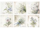 Set Di Carta Di Riso - Itd - RSM174 Fiori, Campanule, Mughetti, Margherite, Viole Del Pensiero, Nontiscordardime, Violette