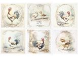 Set Di Carta Di Riso Per Artigianato - Itd - RSM161 Galli E Galline