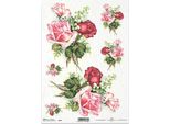Itd Carta Di Riso Decoupage Tecnica Artigianale Tovagliolo Di Carta-Itd-R0330 Rose