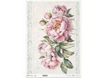 Carta Di Riso Per Decoupage Carta Artigianale Per Decoupage A3 ITD-1295L Peonie