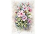 Carta Di Riso Per Decoupage Carta Artigianale Per Decoupage A3 ITD-1305L Hibiscus