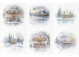 Set Di Carta Craft Per Scrapbooking Riso - Itd - RSM132 Carosello Neve Invernale