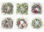 Set Di Carta Craft Per Scrapbooking Riso - Itd - RSM140 Ghirlande Natalizie