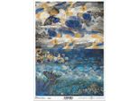 Itd Carta Di Riso Decoupage Tecnica Dei Tovaglioli Di Carta-R2410 Farfalle, Pietre Preziose, Mosaici - Ispirato A Klimt