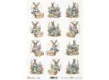 Itd Carta Di Riso Decoupage Tecnica Artigianale Tovagliolo Di Carta-R2368 Coniglietto Di Pasqua