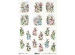 Itd Carta Di Riso Decoupage Tecnica Artigianale Tovagliolo Di Carta-R2367 Coniglietto Di Pasqua
