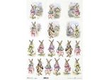 Carta Di Riso Per Decoupage A3 ITD-1205L Coniglio Travestito