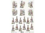 Itd Carta Di Riso Decoupage Tecnica Artigianale Tovagliolo Di Carta-R2369 Coniglietto Di Pasqua