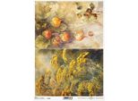 Itd Carta Di Riso Decoupage Tecnica Artigianale Tovagliolo Di Carta-R2301 Piante, Soffietto, Verticillium, Autunno