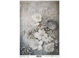 Itd Carta Di Riso Decoupage Tecnica Artigianale Tovagliolo Di Carta-R2344 Fiori D'inverno