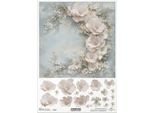 Carta Di Riso Per Decoupage Carta Per Decoupage A4 R2610 Fiori 3D
