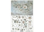 Carta Di Riso Per Decoupage Carta Per Decoupage A4 R2620 Fiori 3D