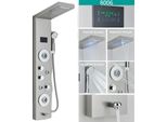 Miscelatore Vasca-Doccia A Led, Display Digitale Della Temperatura, Opzioni Doccia Multifunzione, Spazzolato 8006