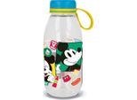 Disney Ecozen Bottiglia Trasparente Per Bambini In Tritan Mickey Mouse 460 Ml Con Tappo E Manico In Silicone