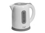 Adler | Bollitori | Ad 1234 | Bollitore Standard | 2200 W | 1,7 L | Plastica | Base Girevole A 360° | Bianco