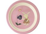 Piatto Di Melamina Rice Bunni Rosa