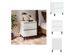 Vidaxl Comodino Bianco 40X35X50 Cm Materiale Legno - Comodini