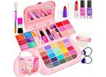 Set Creativo Coil, Set Cosmetico, Set Per Il Trucco Dei Bambini, Giocattolo Per Il Trucco, Vernice, Ombretto, Rossetto, Astuccio A Forma Di Borsa Con Specchio, A Partire Dai 3 Anni Di Età