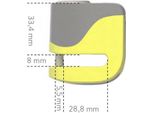 Auvray Blocca-Scooter Con Allarme B-LOCK 06 Mini - Giallo/Nero, Diametro Perno 5,5 Mm