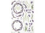 Carta Di Riso Per Decoupage A3 ITD-11074L Lavanda