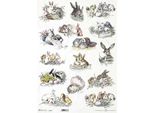 Itd Carta Di Riso Per Decoupage A3 Coniglietto Di Pasqua 1008L