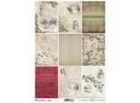 Itd Carta Di Riso Per Decoupage R2049 Viste, Donne, Piante, Vintage