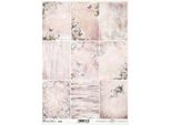 Itd Carta Di Riso Per Decoupage R2047 Uccelli, Fiori, Farfalle, Colore In Peeling,