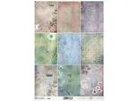 Itd Carta Di Riso Per Decoupage R2029 Libellule, Coleotteri, Set Di Prati Serali