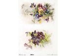 Itd Carta Di Riso Decoupage Tecnica Artigianale Tovagliolo Di Carta, A3 R0816L Viole Del Pensiero, Violette