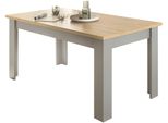 Esstisch Home Affaire "Chambord", Grau (Lichtgrau), B:160Cm H:76Cm T:90Cm, Tische, Esstisch, Breite Ca. 160 Cm