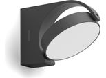 Applique A Led Per Esterni Philips 8719514477254 Mimosa IP44 7W 630Lm 2700K Antracite
