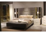 Letto 2X Comodini 3Pcs. Camera Da Letto Matrimoniale Design Mobili Legno Nuovo Set