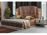 Letti Beige Lusso 2X Comodini Camera Da Letto Mobili Di Design 2Pc Set