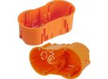 Scatola Elettrica Doppia Profonda Da Incasso 2X60 Con Viti Pawbol