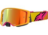 Occhiali Supertech Corp, Alpinestars (Giallo/Rosa, Plexi Rosso A Specchio) 2026