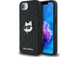 Custodia Karl Lagerfeld Monogram Choupette Head Pin Do Iphone 16E Czarny