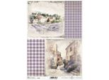 Itd Carta Di Riso Decoupage Tecnica Artigianale Tovagliolo Di Carta R2238 Visualizzazioni, Campi Di Lavanda