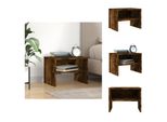 Vidaxl Comodino Rovere Fumé 40X30X30 Cm Materiale A Base Di Legno - Comodini