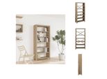 Vidaxl Libreria 6 Scomparti 80X30X170 Cm In Legno Massiccio Di Acacia - Librerie E Scaffalature