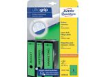 Avery Zweckform® L4750-20 L4750-20 Etichette Per Cartelle - Strette/Lunghe, (A4 - 20 Fogli) 100 Pezzi, Verde