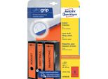 Avery Zweckform® L4748-20 L4748-20 Etichette Per Cartelle - Strette/Lunghe, (A4 - 20 Fogli) 100 Pezzi, Rosso
