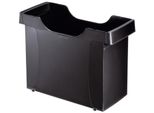Leitz 1908-00-95 Scatola Per Cartelle Sospese Uni-Box Plus, Per Cartelle Sospese A4, Polistirolo, Nero